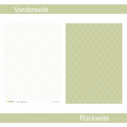 Pastellgrün Rauten - Designpapier